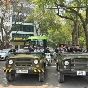 Jeep tours Hanoi in half a day