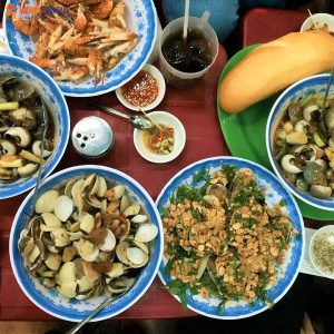 Saigon street seafood
