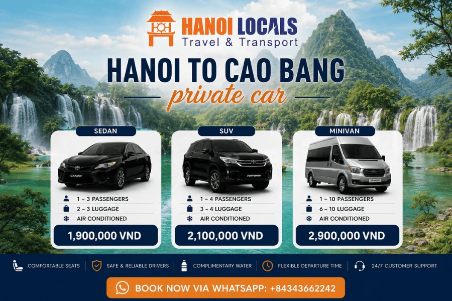 Hanoi to Cao Bang private car - Hanoi Locals